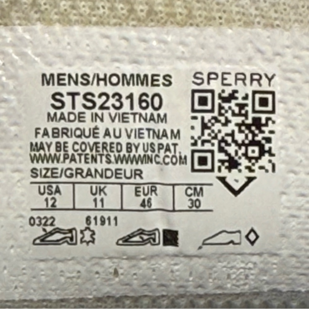 Sperry “Soletide”‎ 2-Eye Sneakers White STS23160 Low Top Mesh Mens 12 Top Sider - Picture 10 of 10